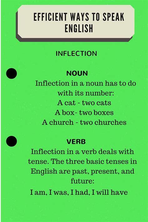 Inflection | Grammar Newsletter | Grammar, Nouns, English grammar