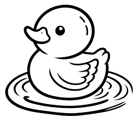 Adorable Rubber Duck coloring page - Download, Print or Color Online ...