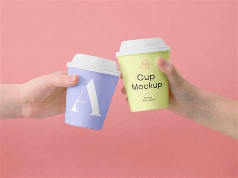 Mini Coffee Cup PSD Mockup | MockupsQ