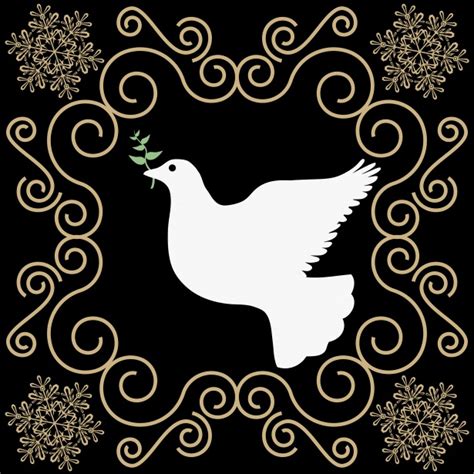 Dove Of Peace Christmas Design Free Stock Photo - Public Domain Pictures