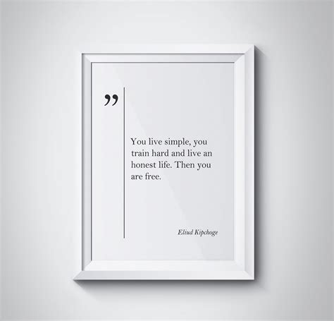 Eliud Kipchoge Quote Running Motivation Poster Marathon Wall Art Runner Gift Eliud Kipchoge ...