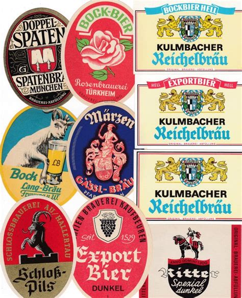 Collection of 169 old German beer labels - Catawiki