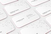 Rounded Corner Business Card Mockup, a Mockup by ToaSin Studio