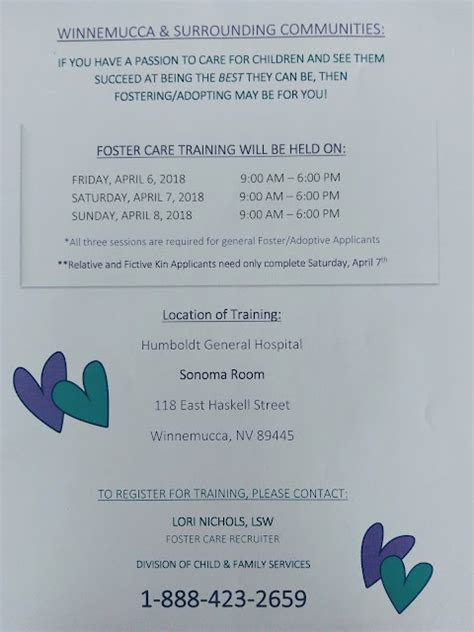 Foster Parent Training Coming Up In Winnemucca, NV