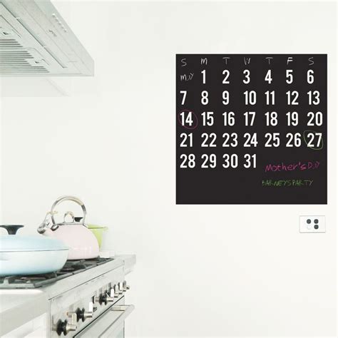 CALENDAR CHALKBOARD Wall Sticker | Kid's Space | Made in Australia