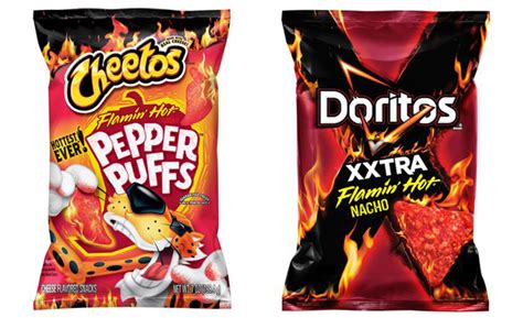 Doritos Xxtra Flamin' Hot Nacho vs Cheetos Flamin' Hot Spicy Pepper Puffs | 2021-05-03 ...