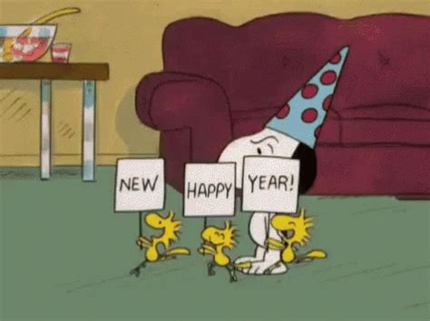 Happy New Year Snoopy GIF - HappyNewYear Snoopy - Discover & Share GIFs