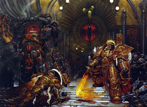 BL: New Horus Heresy Artwork - The Emperor Vs Horus - Bell of Lost Souls