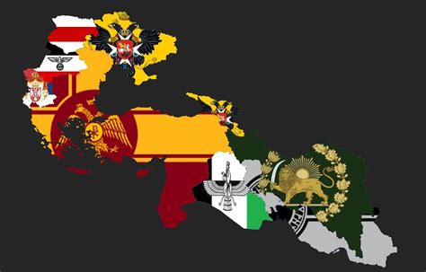 Flag map of The Eastern Roman Empire and its Neighbors. : r/vexillology