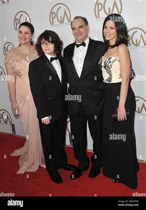 LOS ANGELES, CA. January 26, 2013: Bob Weinstein & family at the 2013 Producers Guild Awards at ...