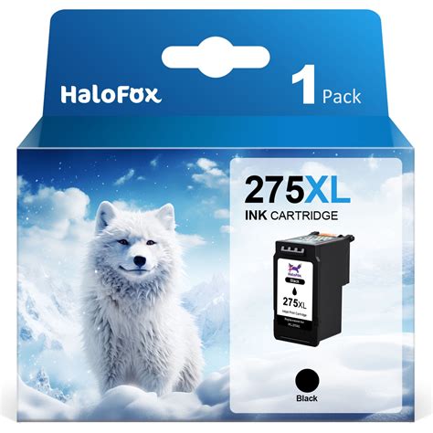 Halofox 275XL High Yield Inkjet Cartridge for Canon PIXMA TS3520, TS3522, TS3500, TR4720, TR4700 ...