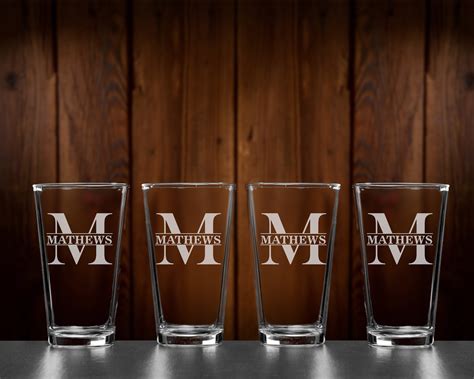 Personalized Beer Glasses Pint Glasses Wedding Gifts for - Etsy