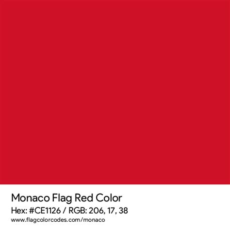 Monaco flag color codes