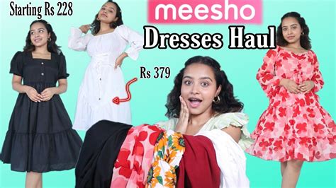 Meesho Dresses Haul Under 500 | Starting Rs 228 | Cute Birthday/ Party Dresses | Affordable ...