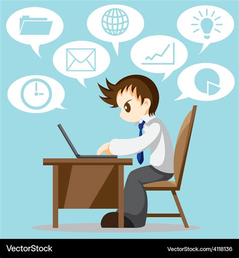 Hard working Royalty Free Vector Image - VectorStock