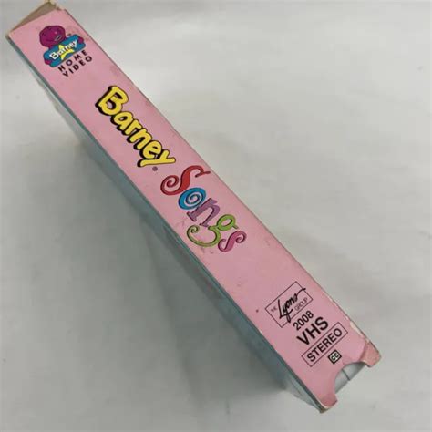 BARNEY SONGS VHS Video Tape Kids Lyons 1995, 50 Minute Sing Along ActiMates $11.04 - PicClick CA