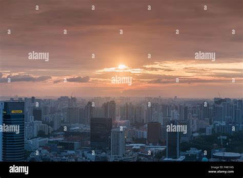 Panorama of Singapore skyline downtown Stock Photo - Alamy