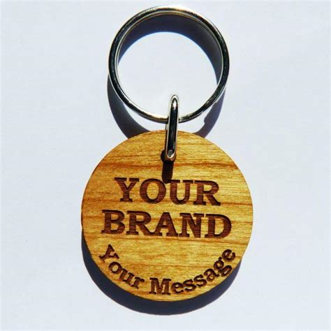 Promotional Wooden Keyrings – Personalised Gifts