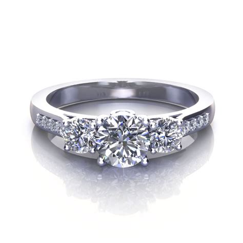 Three Stone Engagement Rings - Jewelry Designs