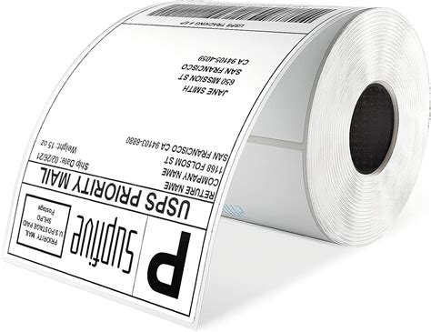 Supfive Shipping Labels 4×6″, Direct Thermal Labels Compatible with Label Printer (not for Dymo ...