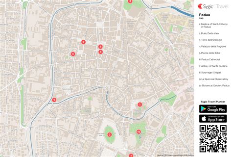 Padua Printable Tourist Map | Sygic Travel