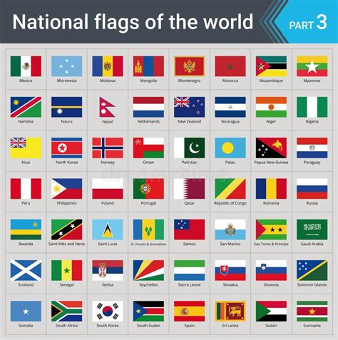 Flags of the World. Collection of Flags - Full Set of National Flags ...