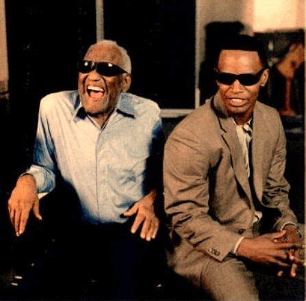 Ray Charles and Jamie Foxx | Ray charles, Rhythm and blues, Stevie wonder