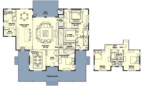 Dream House Floor Plan Design Mediterranean Architecturaldesigns Exterior Layouts Luxus ...