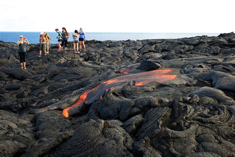 Lava flow in Hawaii’s Volcanoes National Park