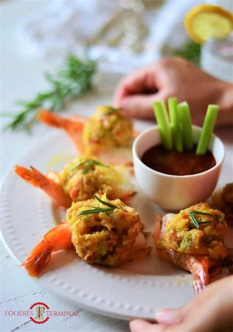 Easy Baked Stuffed Shrimp with Crabmeat & Ritz crackers. » Foodies Terminal