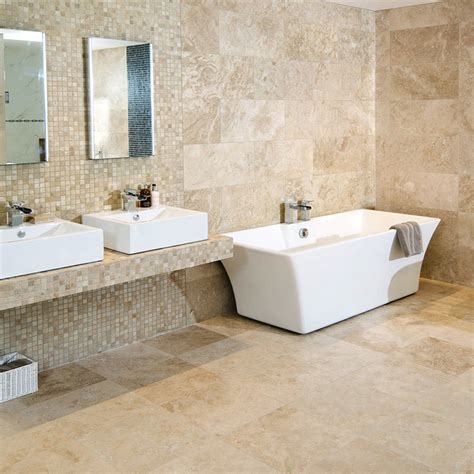 Premium Classic Beige Rectangular Honed & Filled Travertine Wall/Floor Tile