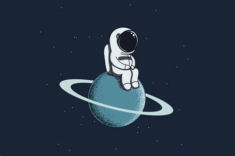 Cute spaceman by Dimonika on @creativemarket Space Drawings, Space Artwork, Wallpaper Space ...