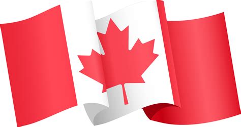 Canada flag wave isolated on png or transparent background 19641244 PNG