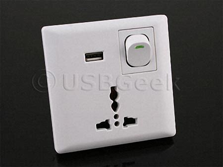Universal Wall Outlet with USB Port | Gadgetsin