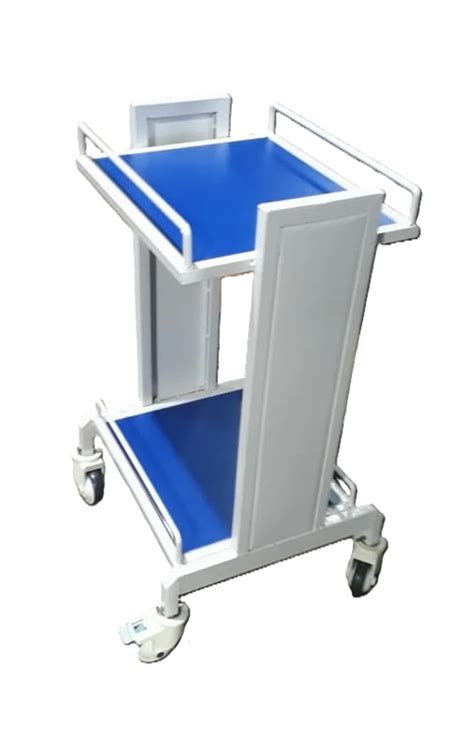 Blue And White Mild Steel Medical Equipment Trolley, Size: 3 X 3 X 4.5 Feet (l X W X H) at Rs ...