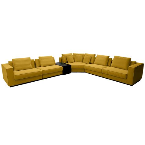 Modular Yellow Sectional Living Room Set – Furnings