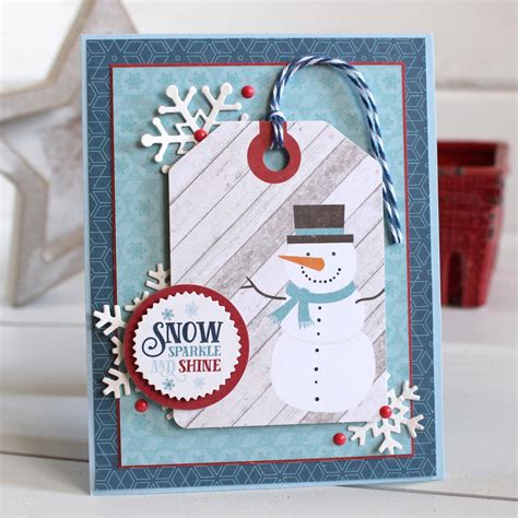 For the Love of Paper: adorable snowman card making