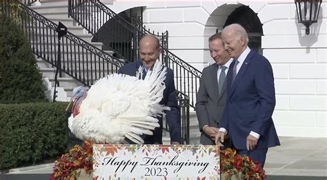 President Biden Pardons Turkeys 'Liberty' and 'Bell' for Thanksgi