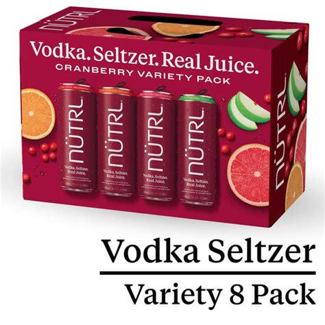 Nutrl Vodka Hard Seltzer, Cranberry Variety Pack (12 fl oz) Delivery or Pickup Near Me - Instacart