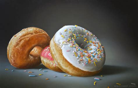 Donuts Realistic Oil Paintings By Tjalf Sparnaay 17 - Preview