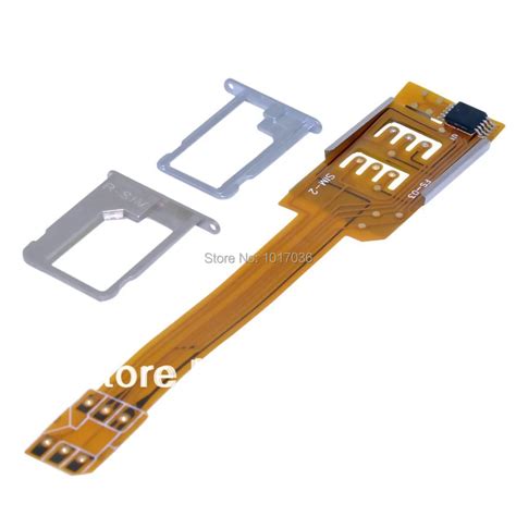 Mobile Phone Dual SIM Card Adapter for iPhone 4 4S 5 5S 5C Enable ...