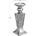Amazon.com: Creative Scents Schonwerk Pillar Candle Holder Set of 2 - Crackled Mosaic Design ...