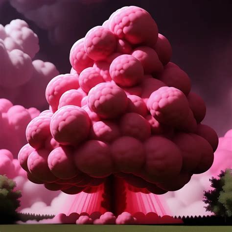 Enigmatic Radioactive Cherry Cloud Illuminating the Sky | MUSE AI