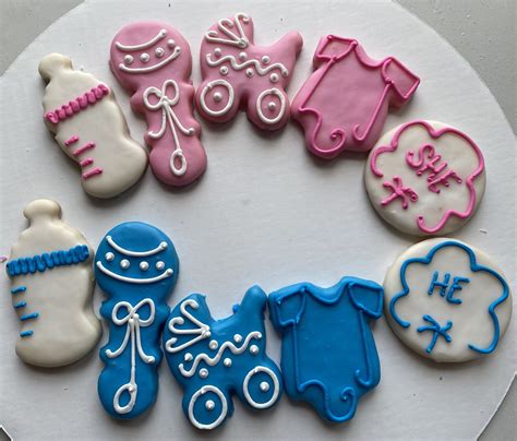 Gender Reveal Cookies | Gender reveal cookies, Cookies, Sugar cookie