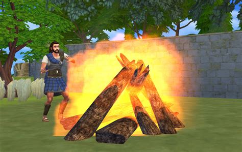 SKYRIM Bonfire by Anni K at Historical Sims Life » Sims 4 Updates