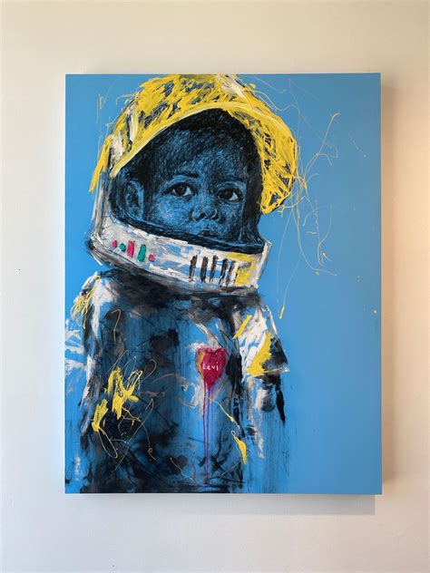 "Mom, Can Astronauts be black?" Painting Series By Micah Johnson | Art, Painting, Abstract art ...