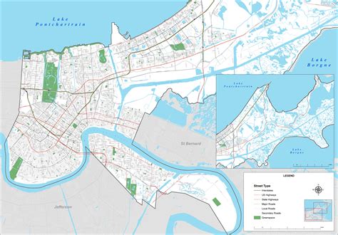 Printable New Orleans Map