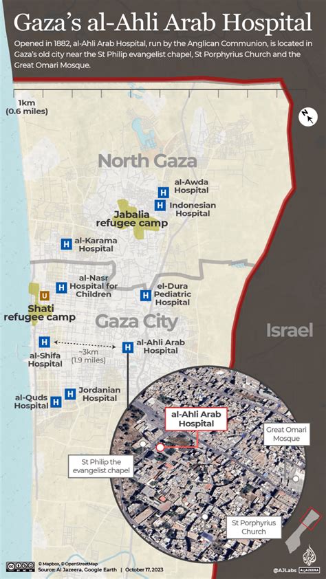 Where in Gaza is al-Ahli Arab Hospital, the site hit amid war with Israel? | Israel-Palestine ...