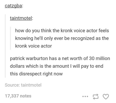 Kronk's voice actor : tumblr