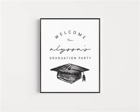 Graduation Welcome Sign, Grad Party Sign, Class of 2023, Entrance Sign ...